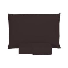 Kit Jogo de Cama Lençol Solteiro 400 Fios Poliéster Toque Macio 2 peça