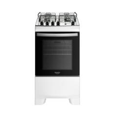 Fogão 4 Bocas Dako Supreme Branco Com Mesa De Inox Bivolt