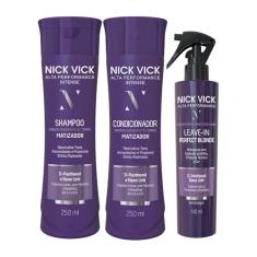 Kit Nick Vick Matizador Shampoo Cond e Leite Condicionante