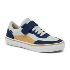 Tênis Klin Freestyle Kids 256125 Gelo Marinho Ocre-Unissex