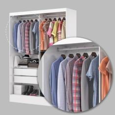 Guarda-roupa Belem Premium 2 Portas De Correr 2 Gavetas Branco - CARIO