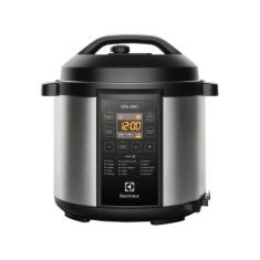 Panela de Pressão Elétrica 6 Litros 1000W 127V - Electrolux, Preto e C
