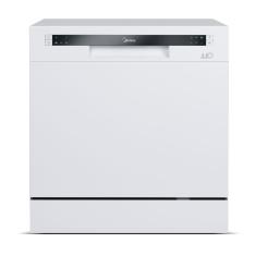 Lava-Louça de Bancada Midea DWA08B 8 Serviços Branco com Função Eco Classificação a 110V