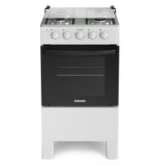 Fogão de Piso 4 Bocas GLP Itatiaia Star Clean New Mesa Inox Acendimento Manual Branco 48L