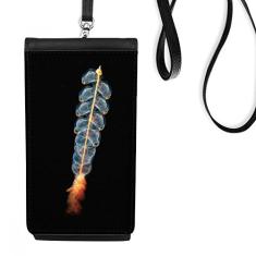 Bolsa para celular com imagem de natureza da ciência, bolsa para celular com bolso preto