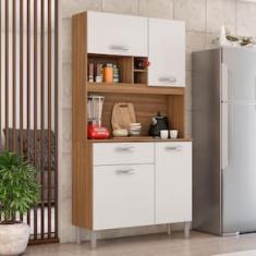 Cozinha Compacta Demóbile Malta com 4 Portas e 1 Gaveta - 91 cm de Largura