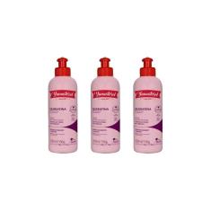 Creme Para Pentear Yamasterol 200G Queratina - Kit Com 3Un