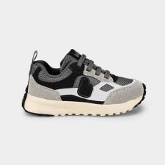 Tênis Infantil Bibi Jogging Cinza-Masculino