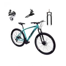 Bicicleta Aro 29 Ksw Xlt 24v Câmbio Shimano Acera K7 Garfo Trava Freio A Disco - Azul Tam.15