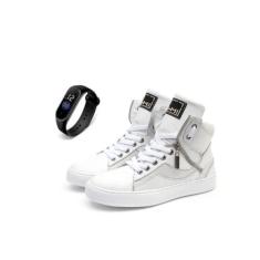 Tenis Feminino Sneaker Fitness Academia Couro com Ziper + Relógio - Ba