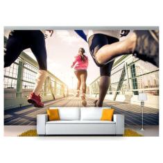 Papel De Parede Corrida Ar Livre Academia 3D Aca04