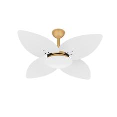 Ventilador De Teto Dourado 4 Pás Econômico Winds Ventax 220V