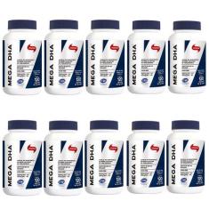 Kit 10 X Mega DHA 1000mg 120 Capsulas Vitafor