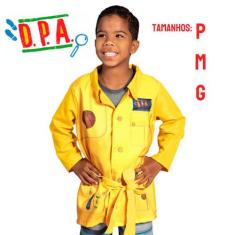Fantasia Infantil Desenho D.P.A Detetive Jr Max Colorido - Novabrink, 
