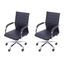 Kit 2 Cadeiras para Escritorio Diretor Esteirinha Florenca 3322 Preto