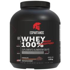 Whey Protein Concentrado 100% Pure 1800g WPC 80 - Espartanos,  Chocola