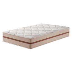 Cama Box Branco E Colchão Classic 26 Cm Molas Ensacadas Solteiro Anjos