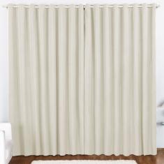 Cortina 2 Mts Sala Quarto Oxford para Trilho Suisso Baratissima Palha