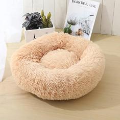 Cama para cães de gato, cama para animais de estimação para cães pequenos, camas de almofada para animais de estimação para dormir melhoradas e aconchegantes, antiderrapante lavável à máquina, diâmetro da luz 39 cm
