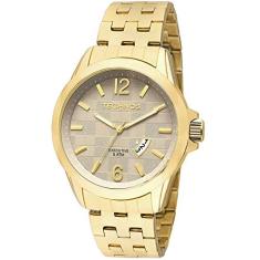 Relógio Technos Masculino Clássico Executive Dourado 2115KRQ/4X