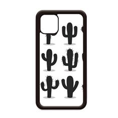 Contorno de cacto de suculentas de plantas padrão para iPhone 11 Pro Max capa para Apple Mobile Case