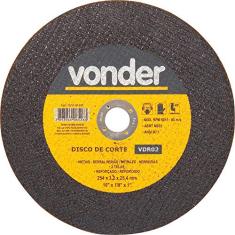 Disco de corte 254,0x3,0x19,05 2 telas para aço carbono vdr02 - Vonder