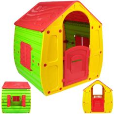 Casinha Infantil Colorida em Plastico com Porta e Janelas Starplay