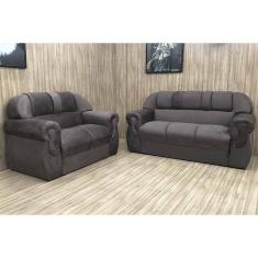 Sofá 2 e 3 Lugares Marrom 603 Corsa