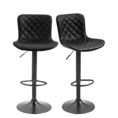 Kit 02 Banqueta Alta Giratória Regulagem de Altura Duoffice Yara DU70