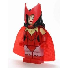 Boneco Blocos De Montar Feiticeira Escarlate Clássica Marve
