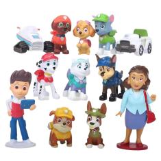 Kit 12 Bonecos Patrulha Canina Miniaturas Desenho Infantil