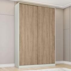 Guarda Roupa Solteiro Modulado Seletto 2 Portas Areia/Jequitibá - Henn