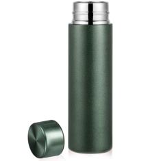 Irenare Mini garrafa de água de 142 g, mini bolsa térmica de aço inoxidável, garrafa de água, linda garrafa à prova de vazamento, mantém a bebida fria e quente para mulheres (verde escuro, 1 peça)