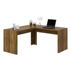 Escrivaninha/Mesa Escritório de Canto Multimóveis VCR25024, Nogal
