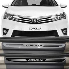 Soleira Resinada Premium Toyota Corolla 2014 15 16 17 18 19 8 Peças - 