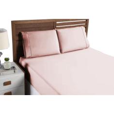 Lençol King 600 Fios 3 Peças Algodão Egípcio Elegância Sofisticada - A