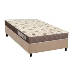 Conjunto Box Solteiro: Colchão Espuma Orthoflex D28 Comfortpedic+ Base CRC Suede Clean (78x188)