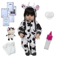 Boneca Bebê Reborn Princesa Realista Menina Pode Dar Banho - Cegonha R