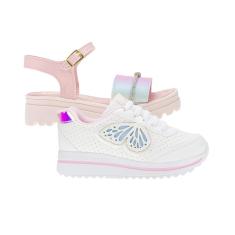 Tênis Menina Infantil de Menina e Papate - KIT 2 PARES Tam 28 ao 34-Feminino
