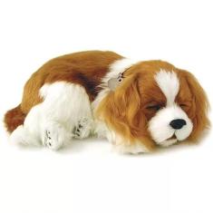 Brinquedo De Pelúcia Que Respira Perfect Petzzz Acompanha Pilha Cavalier King Charles