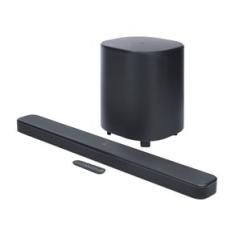 Soundbar JBL Bar 500 com 5.1 Canais Wireless 375W  RMS, Tecnologia MultiBeam 3.0 e Dolby Atmos