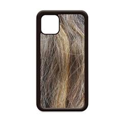 Capa marrom cacheado longo e bonito cabelo para iPhone 11 Pro Max para Apple Mobile Case Shell