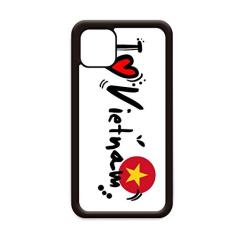 I Love Vietnam Word Flag Love Heart Illustration para iPhone 12 Pro Max Capa para Apple Mini Mobile Case Shell