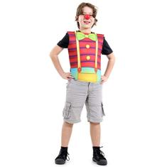 Fantasia Infantil - Peitoral Palhaço - Tamanho Único (3 a 6 anos) - 72108 - Sulamericana