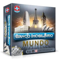 Jogo De Tabuleiro Banco Imobiliário Mundo - Estrela