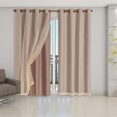 Cortina Blackout PVC com Tecido Voil 2,80 m x 2,80 m - RT MAGAZINE, Av