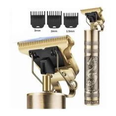 Máquina de Barbear e Cortar Cabelo Profissional Recarregável Sem Fio B