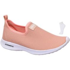 Sapatilha Tenis Calce Facil Slip on Feminina Confortável Com MEIA - ST