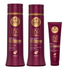 Kit Haskell  Liso Com Força Haskell Tratamento Disciplinante Shampoo, 