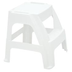 Banqueta Escada Tramontina Paiva em Polipropileno Branco